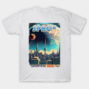 Vintage Space City T-Shirt